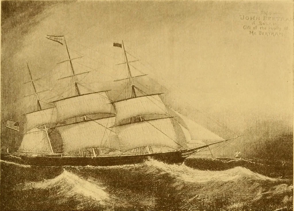 An illustration from The Marine room of the Peabody museum of Salem, 1921, leaf 66