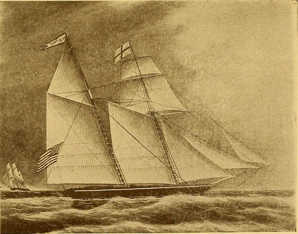An illustration from The Marine room of the Peabody museum of Salem, 1921, leaf 66