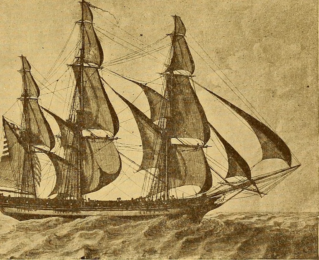 An illustration from The Marine room of the Peabody museum of Salem, 1921, leaf 70