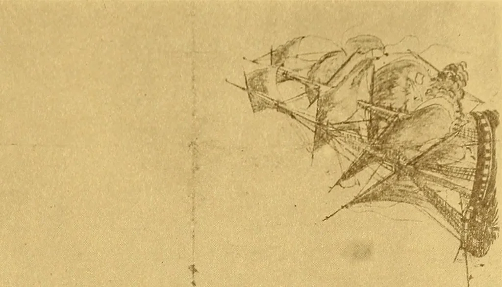 An illustration from The Marine room of the Peabody museum of Salem, 1921, leaf 74