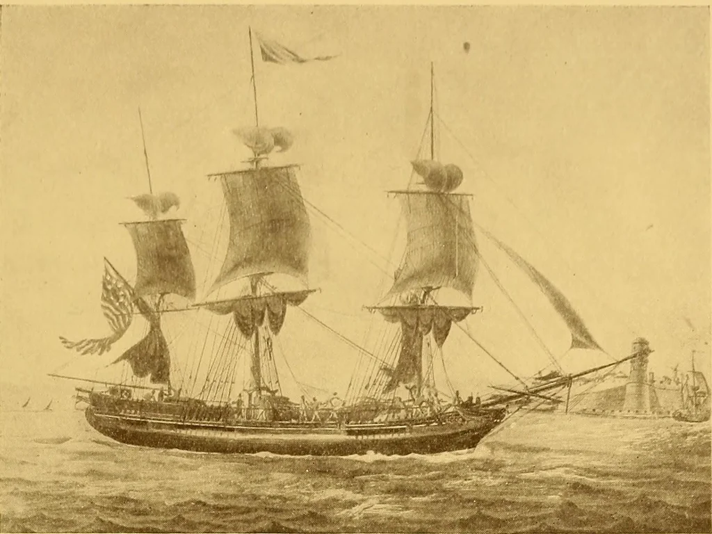 An illustration from The Marine room of the Peabody museum of Salem, 1921, leaf 78