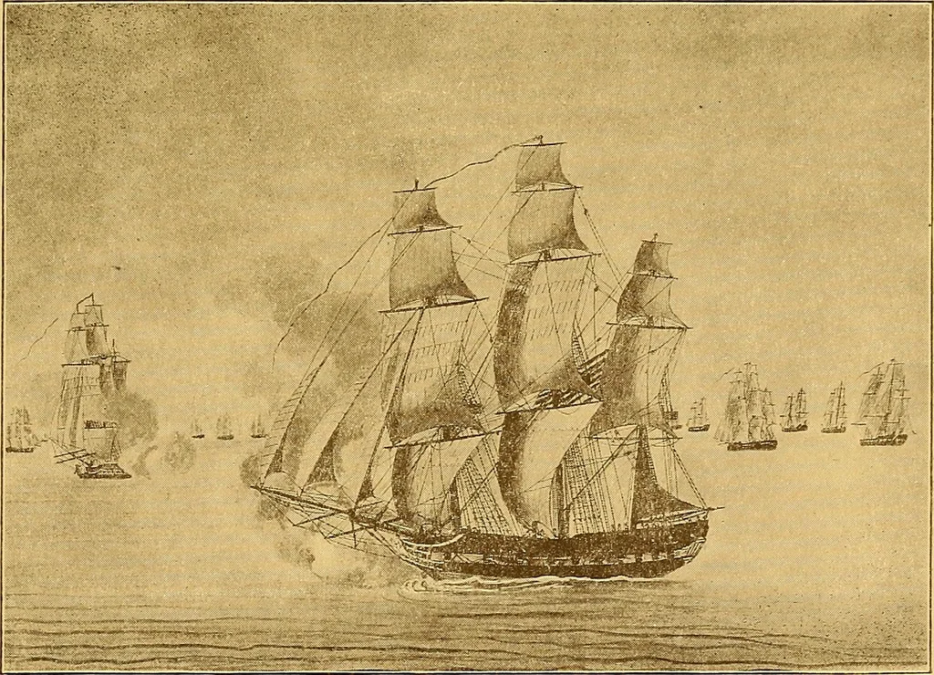 An illustration from The Marine room of the Peabody museum of Salem, 1921, leaf 78