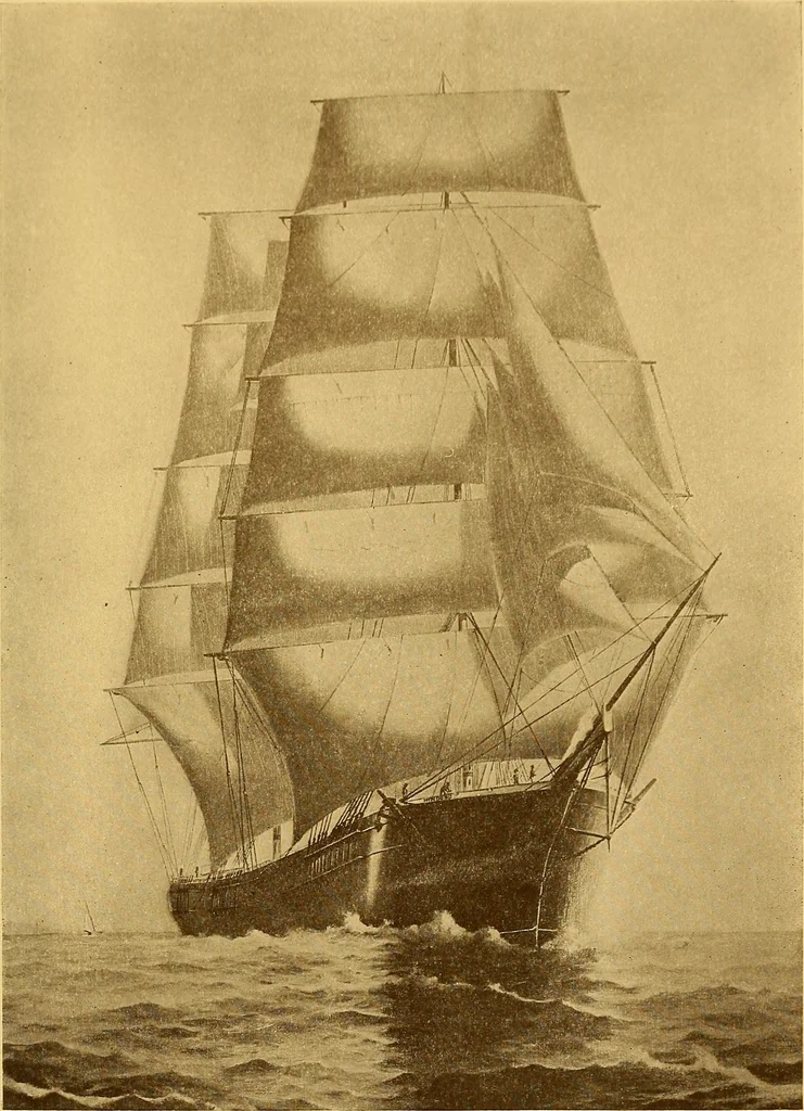 An illustration from The Marine room of the Peabody museum of Salem, 1921, leaf 82