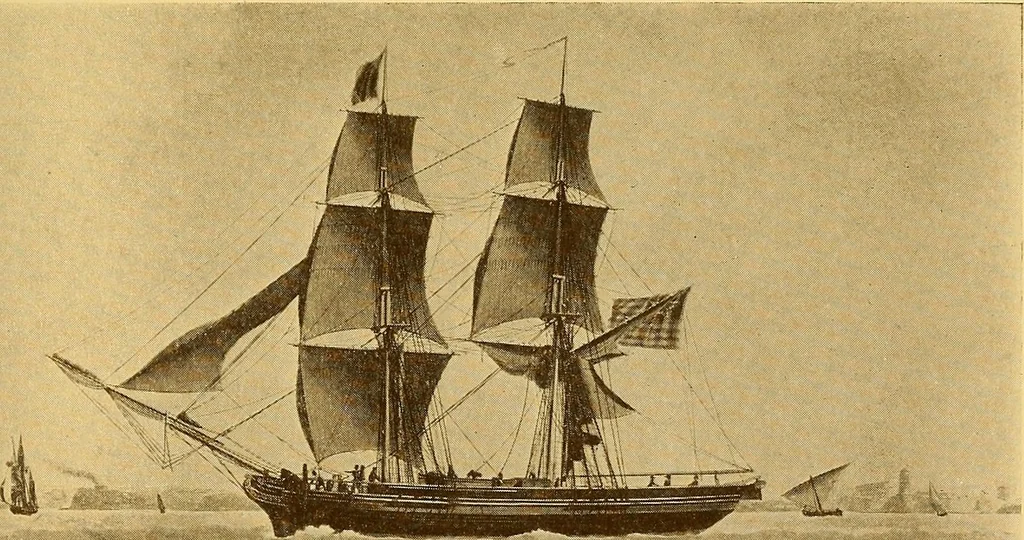 An illustration from The Marine room of the Peabody museum of Salem, 1921, leaf 86