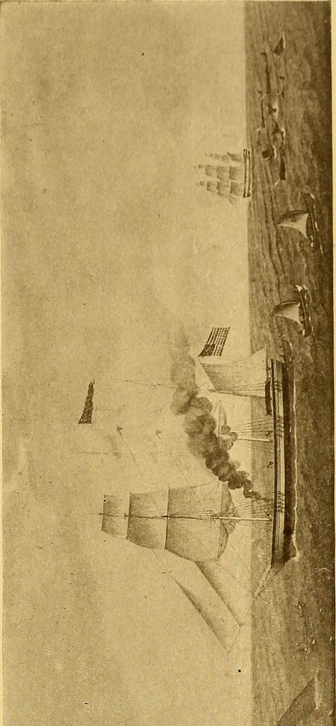 An illustration from The Marine room of the Peabody museum of Salem, 1921, leaf 94