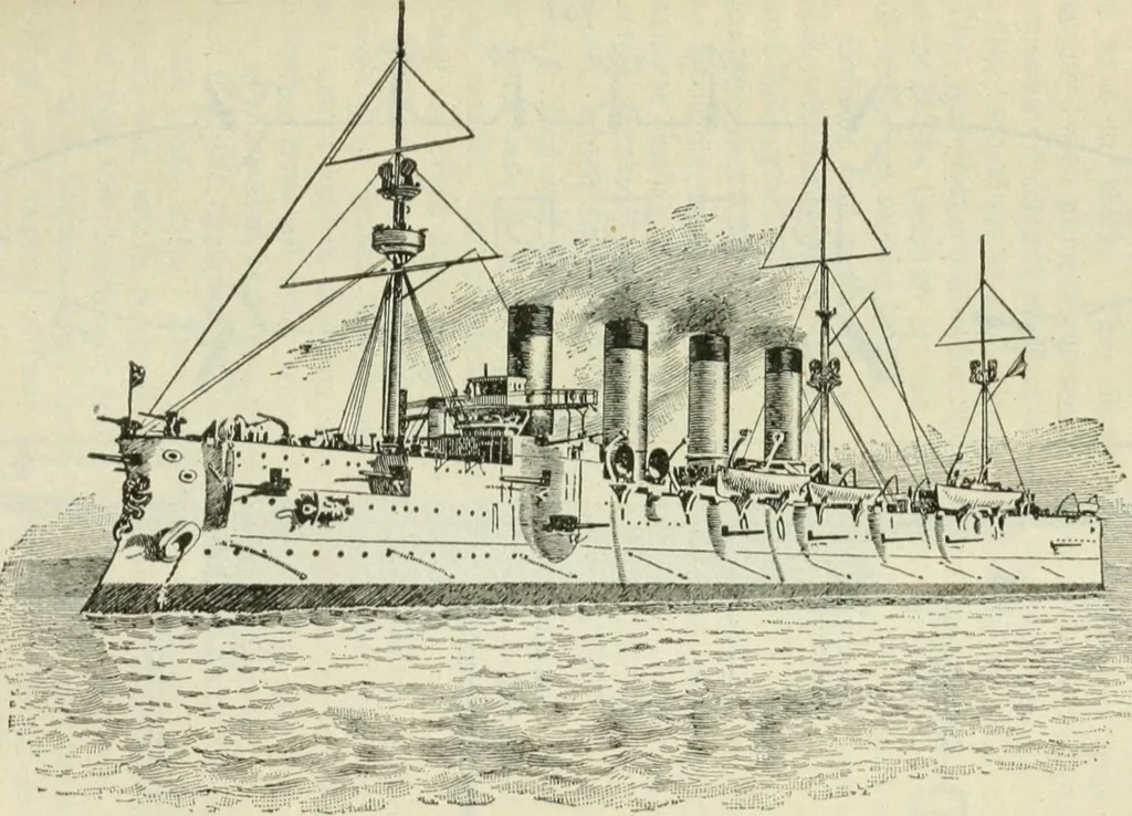 An illustration from The mariners' handbook; a convenient reference book for navigators, yachtsmen, and seamen of all classes, 1906, leaf 210