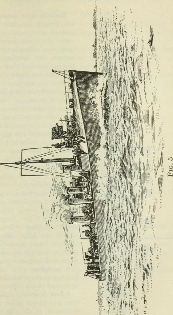 An illustration from The mariners' handbook; a convenient reference book for navigators, yachtsmen, and seamen of all classes, 1906, leaf 216