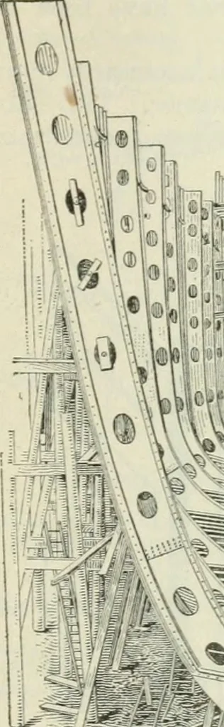 An illustration from The mariners' handbook; a convenient reference book for navigators, yachtsmen, and seamen of all classes, 1906, leaf 284