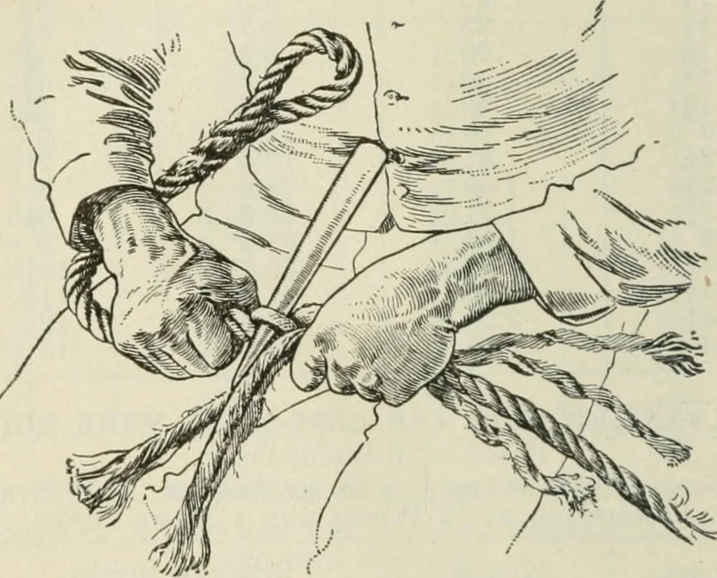 An illustration from The mariners' handbook; a convenient reference book for navigators, yachtsmen, and seamen of all classes, 1906, leaf 307