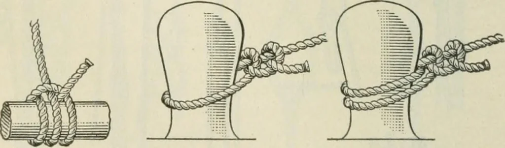 An illustration from The mariners' handbook; a convenient reference book for navigators, yachtsmen, and seamen of all classes, 1906, leaf 317