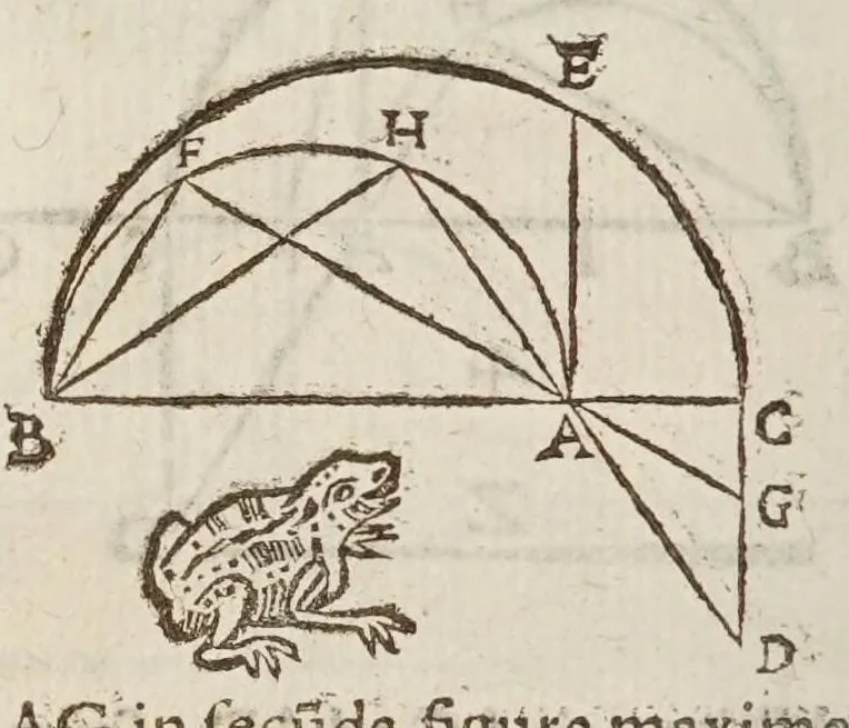 An illustration from Marini Ghetaldi ... Apollonius rediuiuus, seu, Restituta Apollonii Pergaei inclinationum geometria, 1607, leaf 22