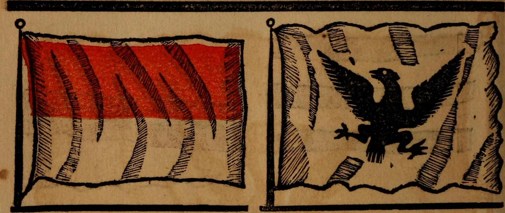 An illustration from The maritime flags and standards of all nations, together with a geographical sketch, 1856, leaf 29