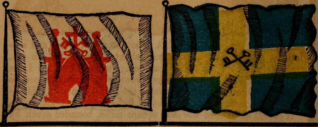 An illustration from The maritime flags and standards of all nations, together with a geographical sketch, 1856, leaf 29