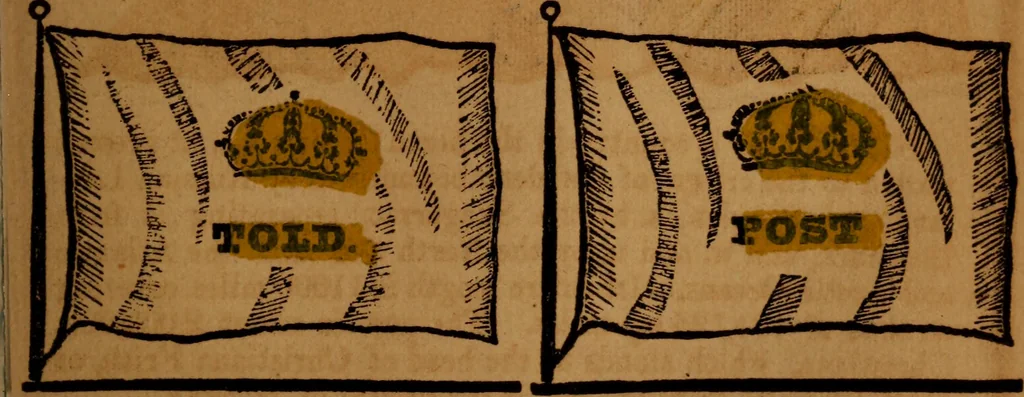 An illustration from The maritime flags and standards of all nations, together with a geographical sketch, 1856, leaf 42