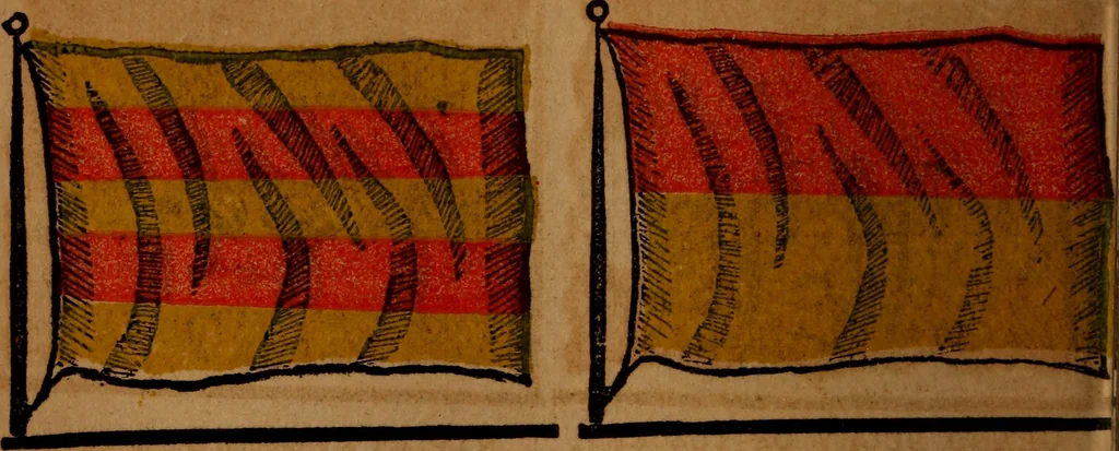 An illustration from The maritime flags and standards of all nations, together with a geographical sketch, 1856, leaf 51