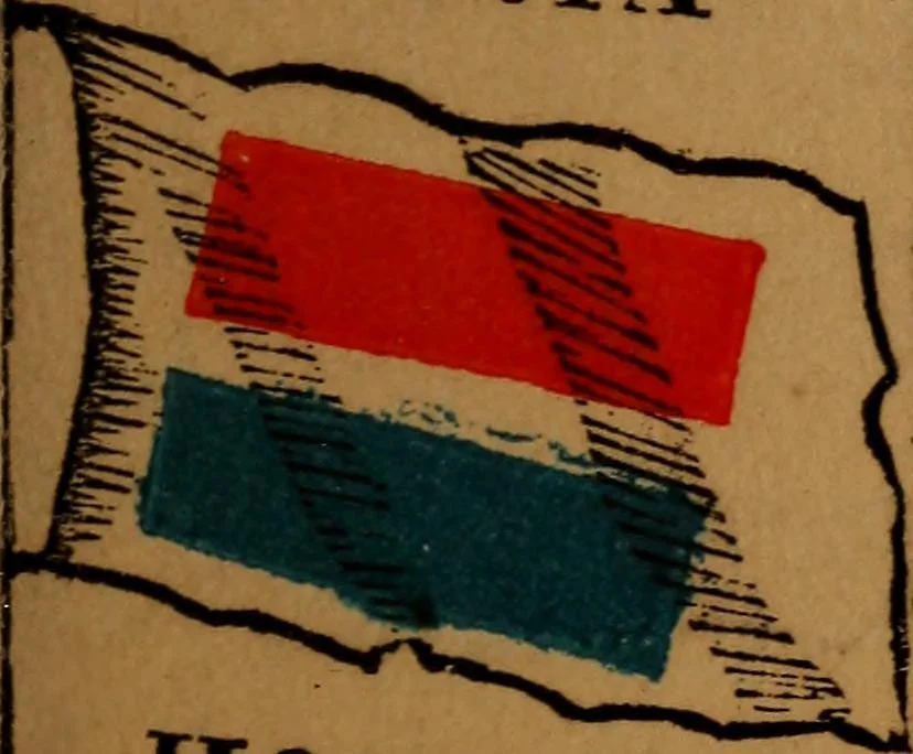 An illustration from The maritime flags and standards of all nations, together with a geographical sketch, 1856, leaf 8