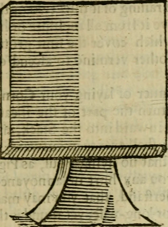 An illustration from Markham's farewel to husbandry, or, The enriching of all sorts of barren and sterile grounds in our nation ... : together with the annoyances, and preservation of all grain and seed, from one year to many years : as also a husbandly computation of men and cattels daily labours, their expences, charges, and utmost profits, 1676, leaf 82