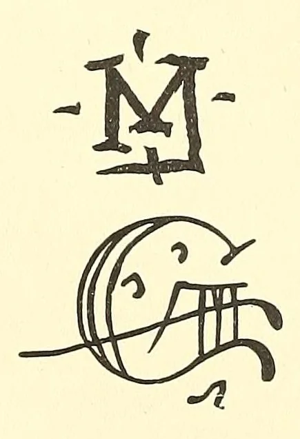 An illustration from Marks and monograms on European and oriental pottery and porcelain, with historical notices of each manufactory; over 3500 potters' marks and illustrations, 1908, leaf 148