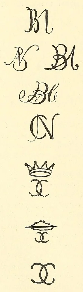 An illustration from Marks and monograms on European and oriental pottery and porcelain, with historical notices of each manufactory; over 3500 potters' marks and illustrations, 1908, leaf 592