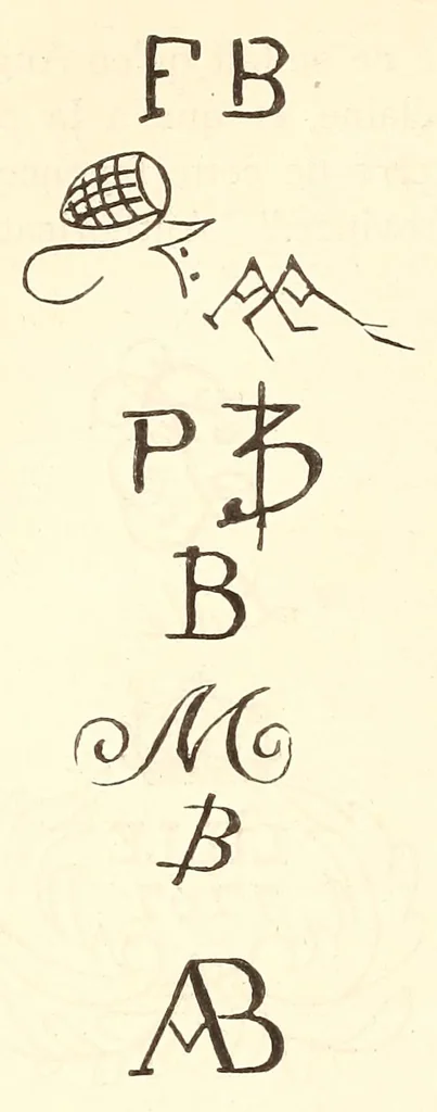 An illustration from Marks and monograms on European and Oriental pottery and porcelain : with historical notices of each manufactory, preceded by an introductory essay on the vasa fictila of the Greek, Romano-British, and mediaeval eras, 1886, leaf 310