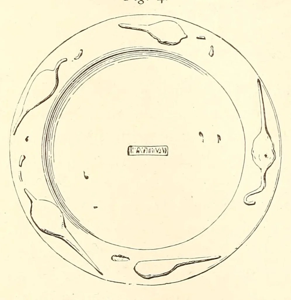 An illustration from Marks and monograms on European and Oriental pottery and porcelain : with historical notices of each manufactory, preceded by an introductory essay on the vasa fictila of the Greek, Romano-British, and mediaeval eras, 1886, leaf 48
