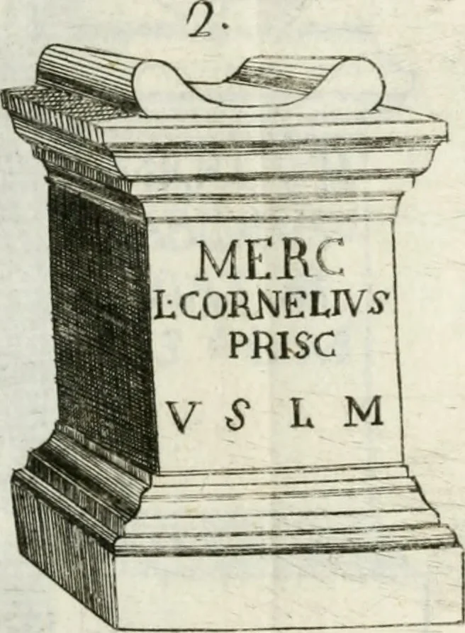 An illustration from Marmi cremonesi, ossia, Ragguaglio delle antiche inscrizioni che si conservano nella villa delle Torri de' Picenardi : opera, 1791, leaf 344