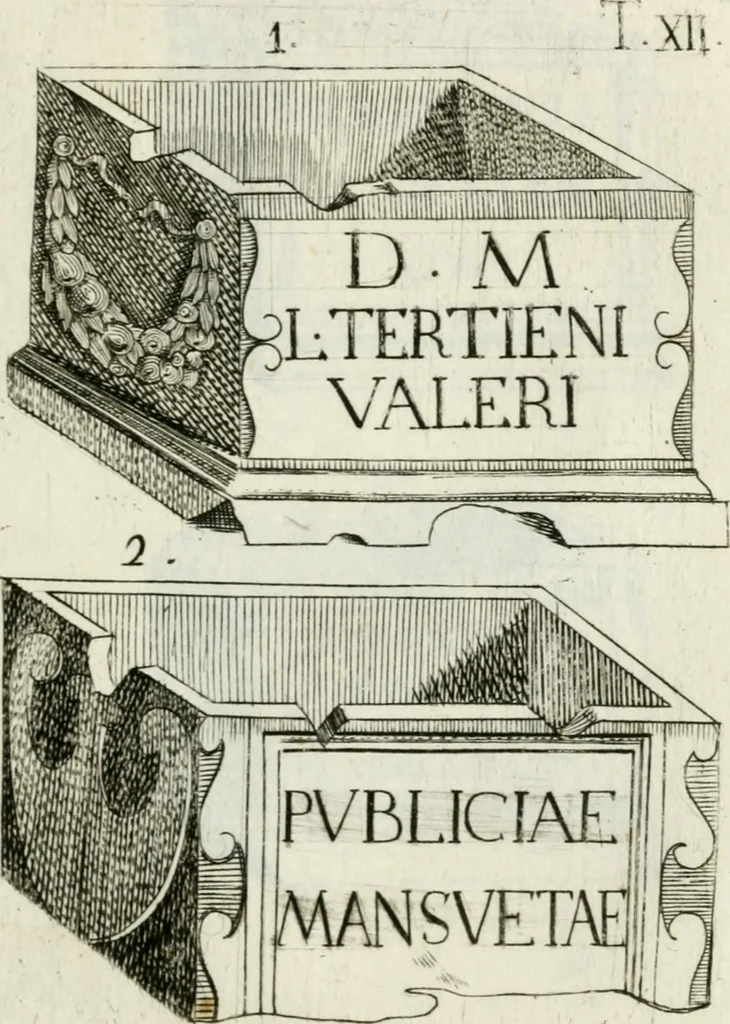 An illustration from Marmi cremonesi, ossia, Ragguaglio delle antiche inscrizioni che si conservano nella villa delle Torri de' Picenardi : opera, 1791, leaf 358