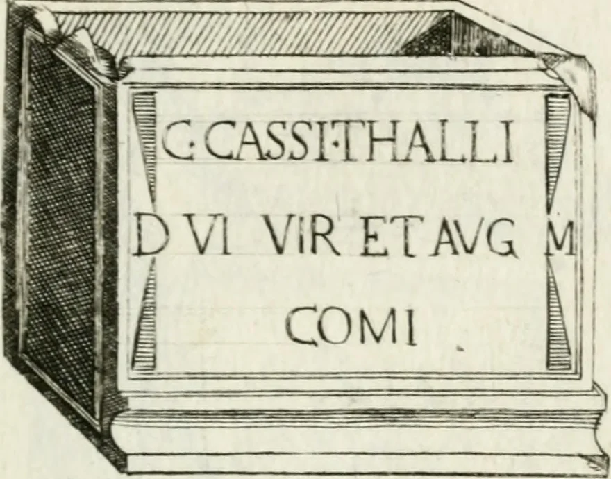 An illustration from Marmi cremonesi, ossia, Ragguaglio delle antiche inscrizioni che si conservano nella villa delle Torri de' Picenardi : opera, 1791, leaf 360
