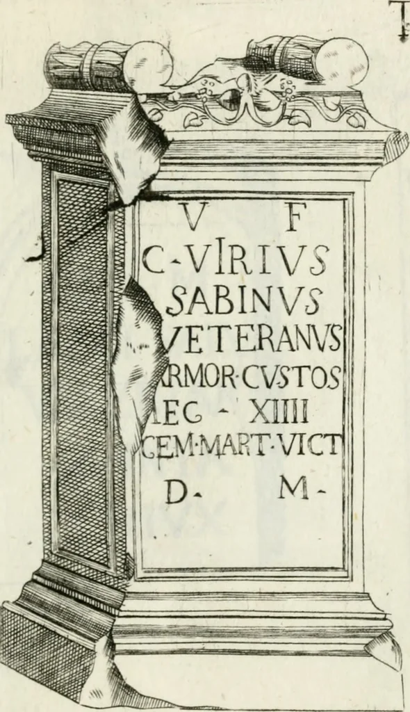 An illustration from Marmi cremonesi, ossia, Ragguaglio delle antiche inscrizioni che si conservano nella villa delle Torri de' Picenardi : opera, 1791, leaf 362