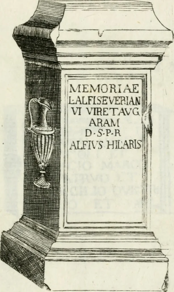 An illustration from Marmi cremonesi, ossia, Ragguaglio delle antiche inscrizioni che si conservano nella villa delle Torri de' Picenardi : opera, 1791, leaf 366