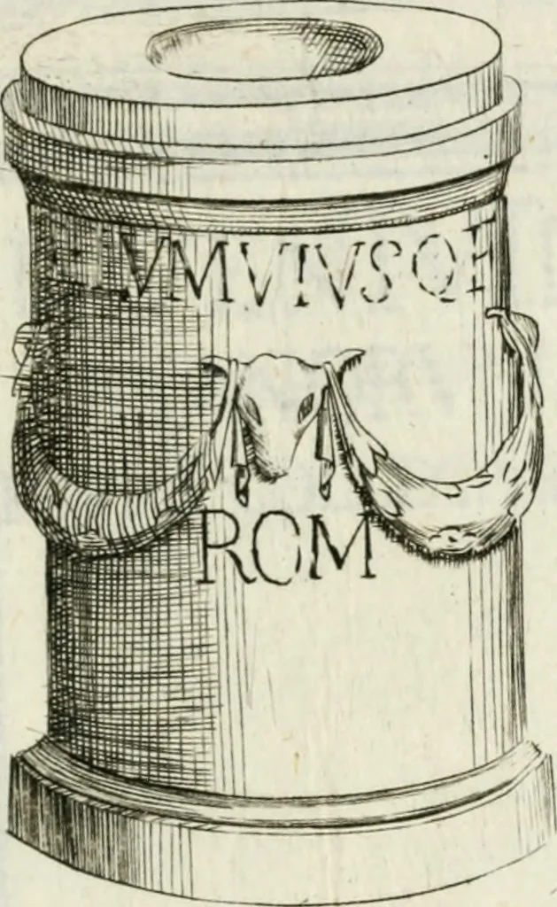 An illustration from Marmi cremonesi, ossia, Ragguaglio delle antiche inscrizioni che si conservano nella villa delle Torri de' Picenardi : opera, 1791, leaf 374