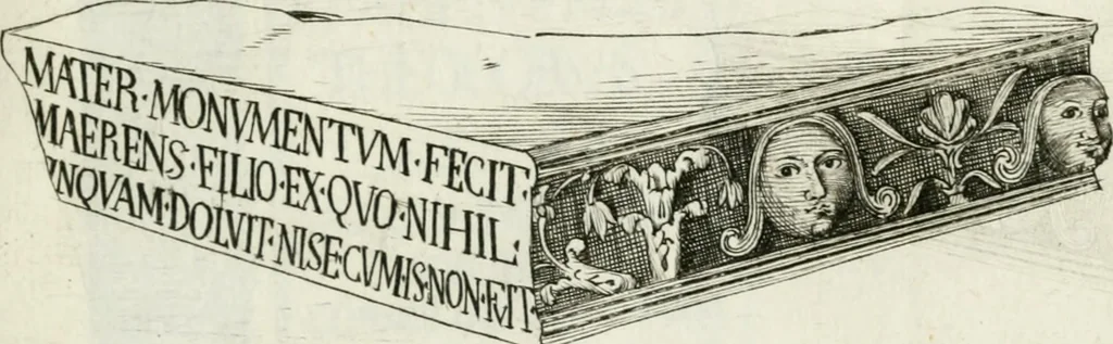 An illustration from Marmi cremonesi, ossia, Ragguaglio delle antiche inscrizioni che si conservano nella villa delle Torri de' Picenardi : opera, 1791, leaf 384