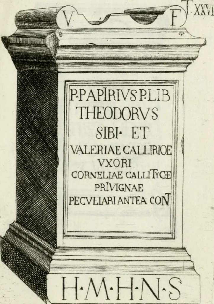 An illustration from Marmi cremonesi, ossia, Ragguaglio delle antiche inscrizioni che si conservano nella villa delle Torri de' Picenardi : opera, 1791, leaf 386
