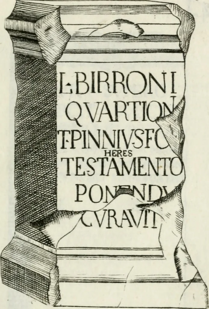 An illustration from Marmi cremonesi, ossia, Ragguaglio delle antiche inscrizioni che si conservano nella villa delle Torri de' Picenardi : opera, 1791, leaf 388