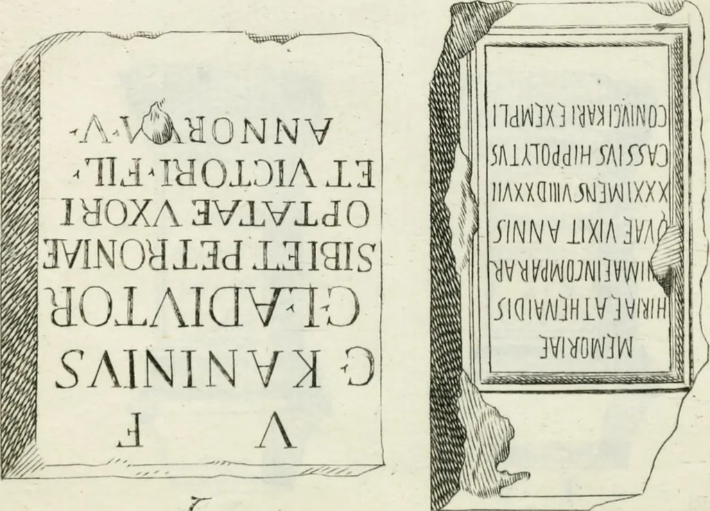 An illustration from Marmi cremonesi, ossia, Ragguaglio delle antiche inscrizioni che si conservano nella villa delle Torri de' Picenardi : opera, 1791, leaf 396
