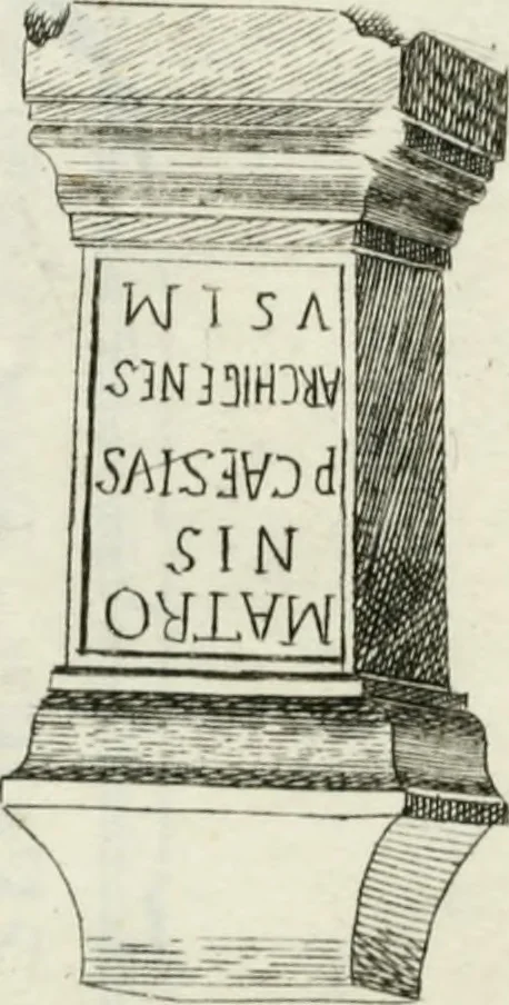 An illustration from Marmi cremonesi, ossia, Ragguaglio delle antiche inscrizioni che si conservano nella villa delle Torri de' Picenardi : opera, 1791, leaf 398