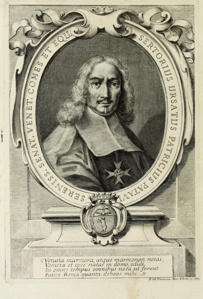 An illustration from Marmi eruditi, ovvero, Lettere sopra alcune antiche inscrizioni, 1719, leaf 15