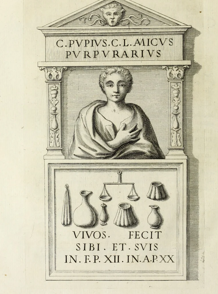 An illustration from Marmi eruditi, ovvero, Lettere sopra alcune antiche inscrizioni, 1719, leaf 261