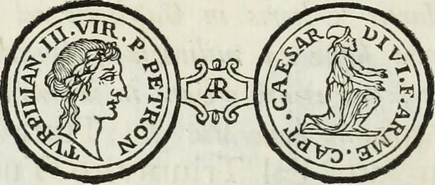 An illustration from Marmi eruditi, ovvero, Lettere sopra alcune antiche inscrizioni, 1719, leaf 59