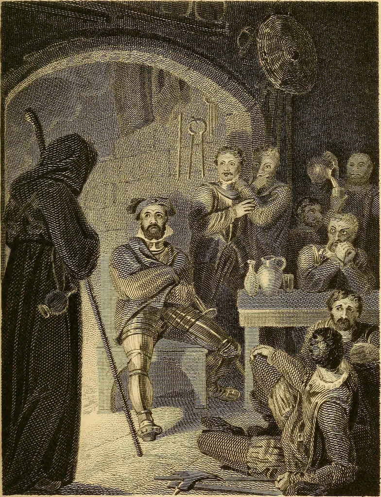 An illustration from Marmion; a tale of Flodden Field., 1809, leaf 160