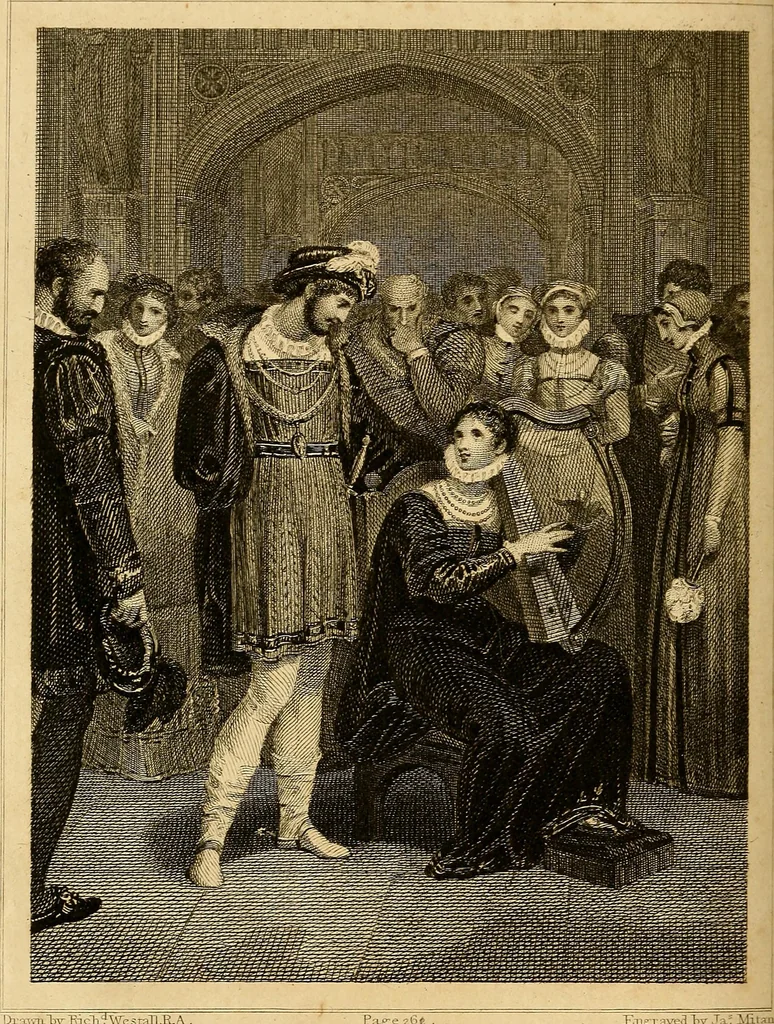 An illustration from Marmion; a tale of Flodden Field., 1809, leaf 287