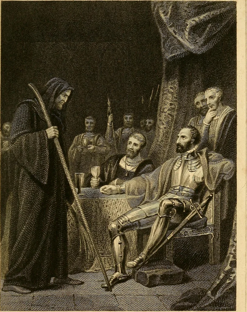 An illustration from Marmion; a tale of Flodden Field., 1809, leaf 68