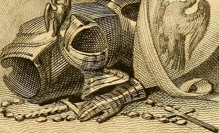 An illustration from Marmion; a tale of Flodden Field., 1809, leaf 8