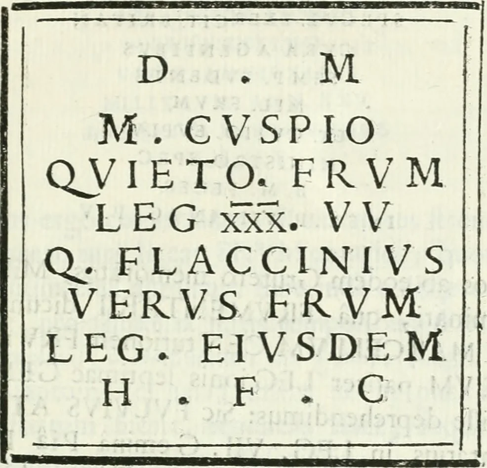 An illustration from Marmora Felsinea : innumeris non solum inscriptionibus exteris hucusque ineditis : sed etiam quamplurimis doctissimorum virorum expositionibus roborata & aucta : illustrissimo ac amplissimo Bononiae Senatui dicata, 1690, leaf 374