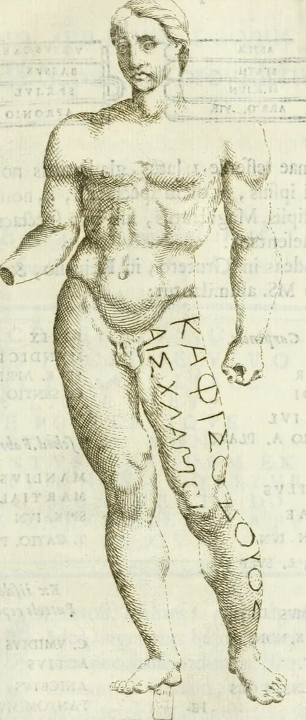An illustration from Marmora Felsinea : innumeris non solum inscriptionibus exteris hucusque ineditis : sed etiam quamplurimis doctissimorum virorum expositionibus roborata & aucta : illustrissimo ac amplissimo Bononiae Senatui dicata, 1690, leaf 384