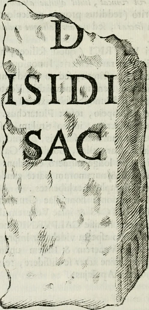 An illustration from Marmora Felsinea : innumeris non solum inscriptionibus exteris hucusque ineditis : sed etiam quamplurimis doctissimorum virorum expositionibus roborata & aucta : illustrissimo ac amplissimo Bononiae Senatui dicata, 1690, leaf 45