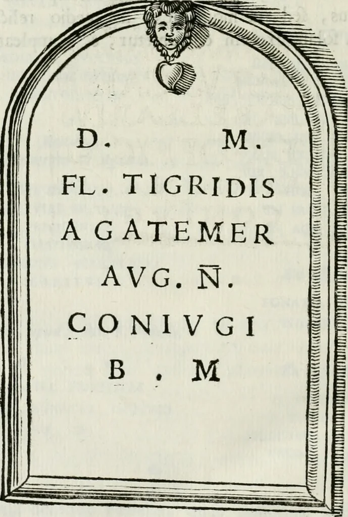 An illustration from Marmora Felsinea : innumeris non solum inscriptionibus exteris hucusque ineditis : sed etiam quamplurimis doctissimorum virorum expositionibus roborata & aucta : illustrissimo ac amplissimo Bononiae Senatui dicata, 1690, leaf 529