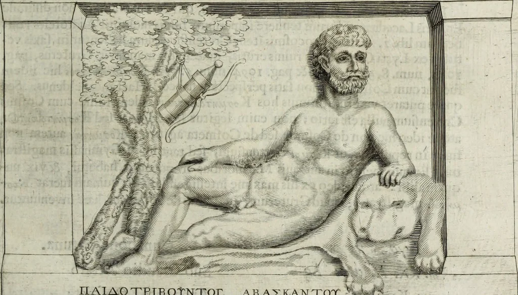An illustration from Marmora Oxoniensia, ex Arundellianis, Seldenianis aliisque conflata, 1676, leaf 102