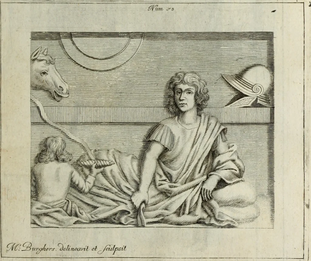 An illustration from Marmora Oxoniensia, ex Arundellianis, Seldenianis aliisque conflata, 1676, leaf 146