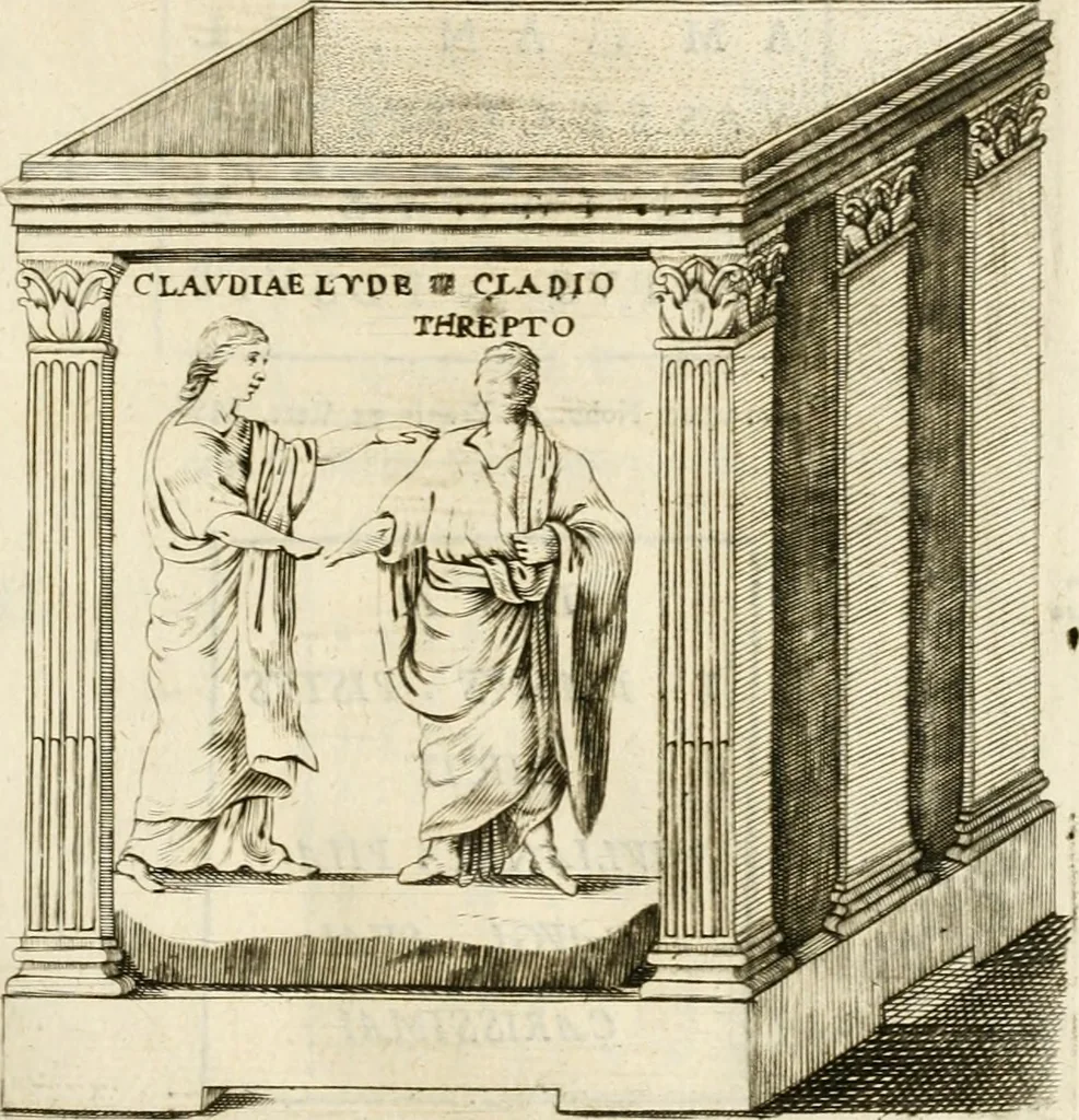 An illustration from Marmora Pisaurensia notis illustrata, 1737, leaf 54